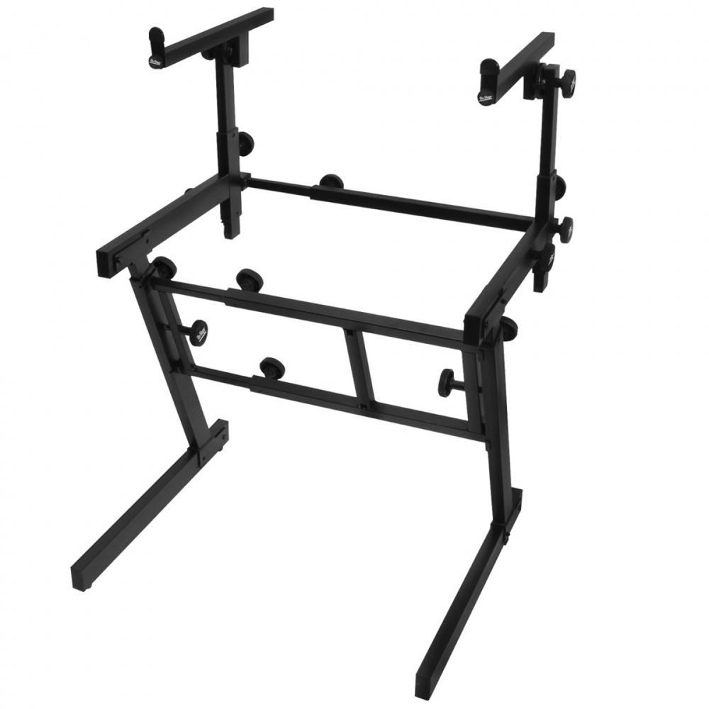 On-Stage Pro Heavy-Duty Folding-Z Keyboard Stand w/2nd Tier